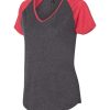 Lady Titans short sleeve v neck raglan t-shirt