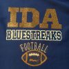 Ida FOOTBALL royal blue flat blanket - Image 2