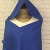 Ida Bluestreaks royal blue hooded blanket
