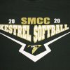 SMCC Kestrel Softball green crewneck sweatshirt - Image 2
