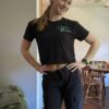EMU Dance black cropped tee - Image 5